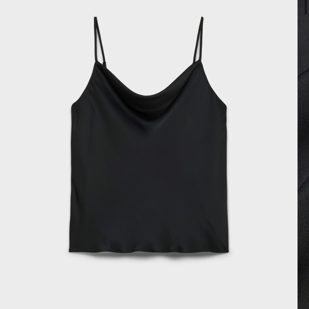 Aritzia cowl neck camisole -black